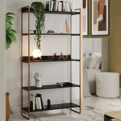 Estante Industrial Multiuso Guaecá 180x95 Cobre/Preto