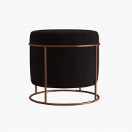 PUFF REDONDO MADRID COBRE E PRETO NEW GREEN(100)
