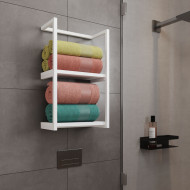 Toalheiro Para Banheiro Estilo Industrial Sahy - Branco(100)