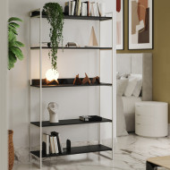 Estante Industrial Multiuso Guaecá 180x95 Branco/Preto (100)